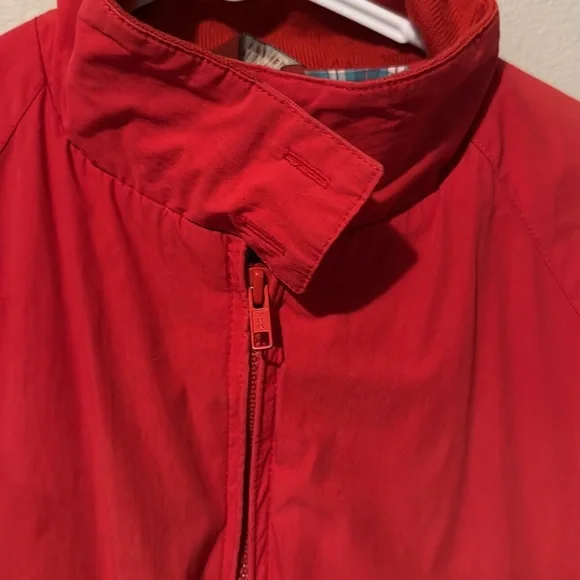 Vintage 80s American Eagle Barn Jacket Red Plaid Linging Pockets Zip FUC Flaw - Picture 12 of 16